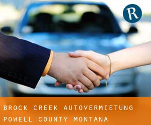 Brock Creek autovermietung (Powell County, Montana)