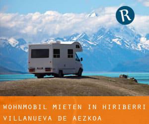 Wohnmobil mieten in Hiriberri / Villanueva de Aezkoa