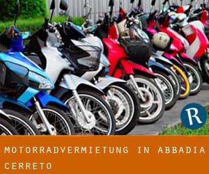 Motorradvermietung in Abbadia Cerreto
